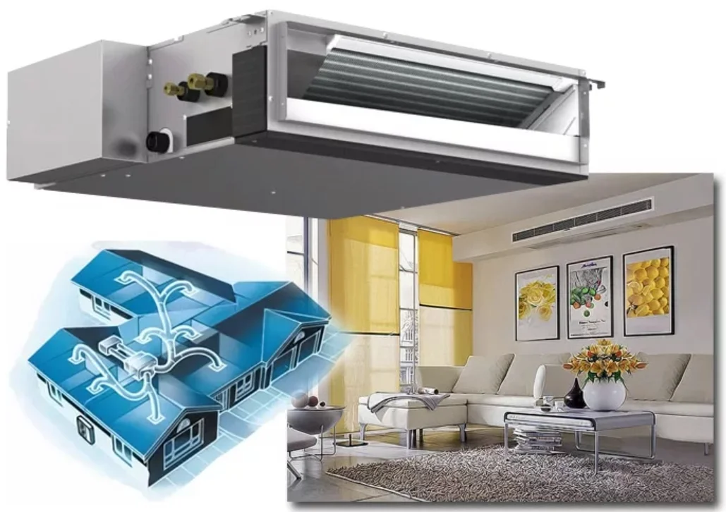Комбинирование настенных и канальных систем кондиционирования Royal Clima